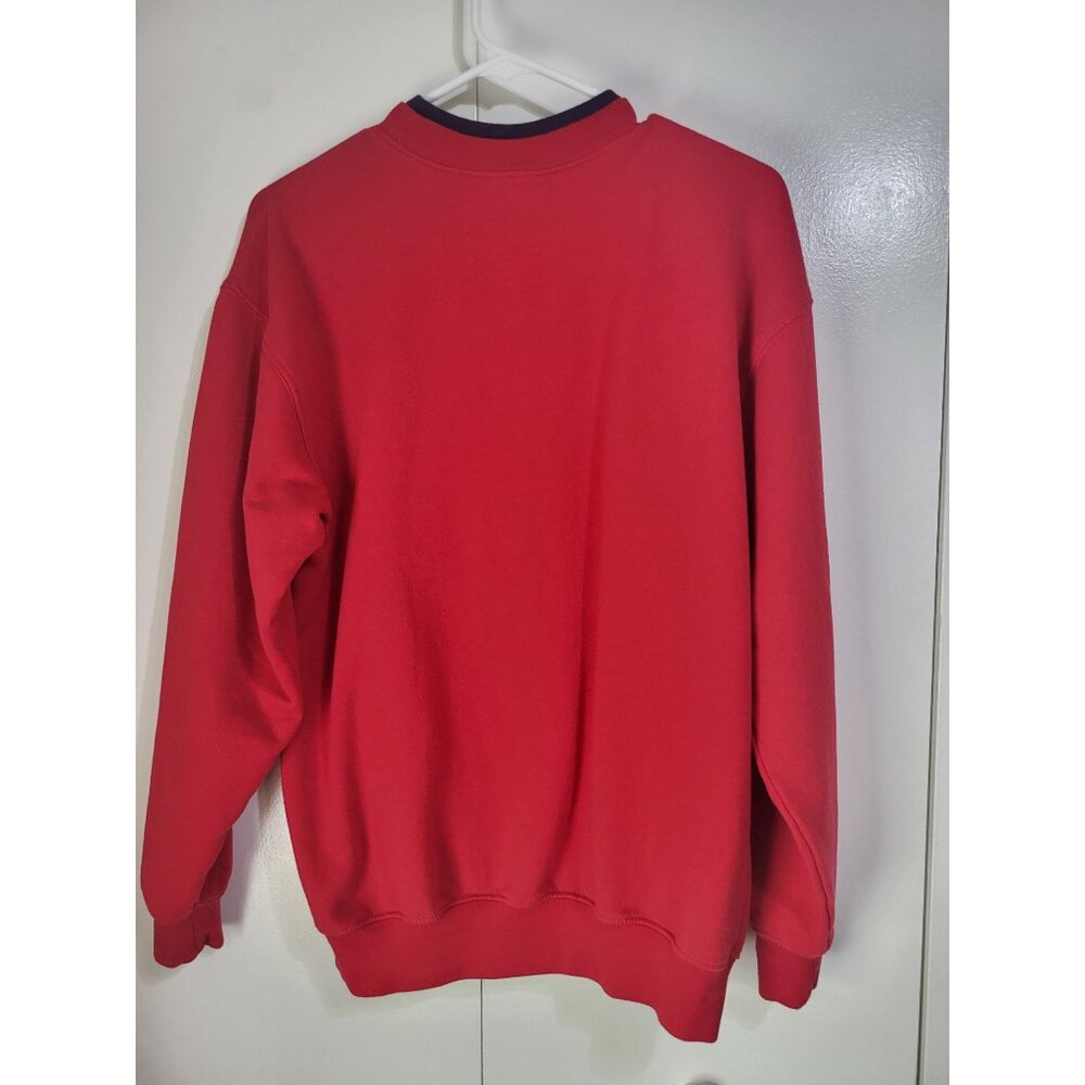 VTG Christmas Sweatshirt Best Grandma Nanny Granny Ever Embroidered Cottage MED - Picture 2 of 10